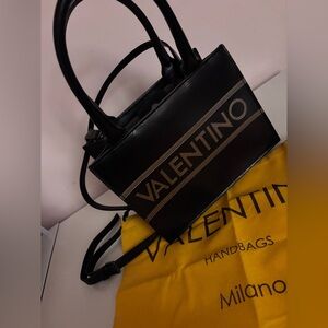 Valentino Black and Gold crossbody  Bag